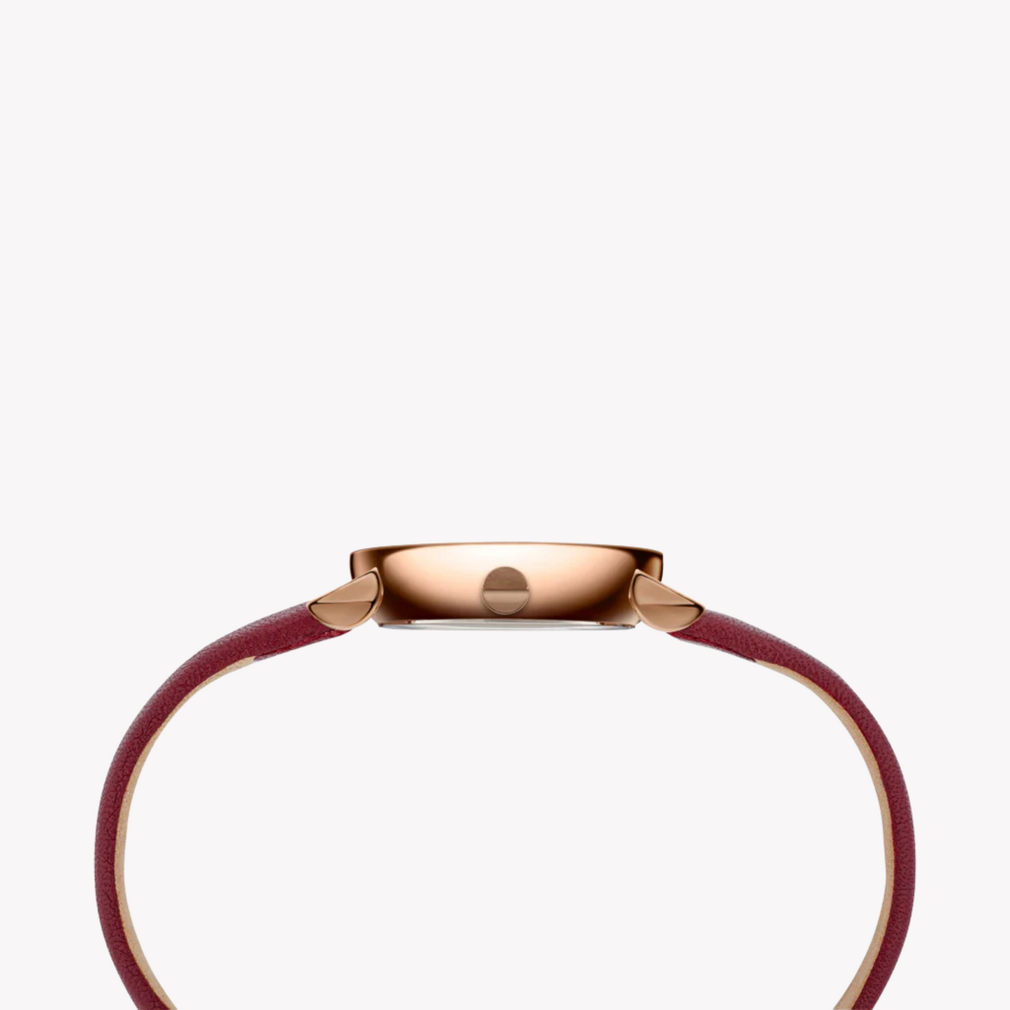 Pierre Cardin Women's Burgundy Leather Watch, Silver Dial | CCM.0507-1